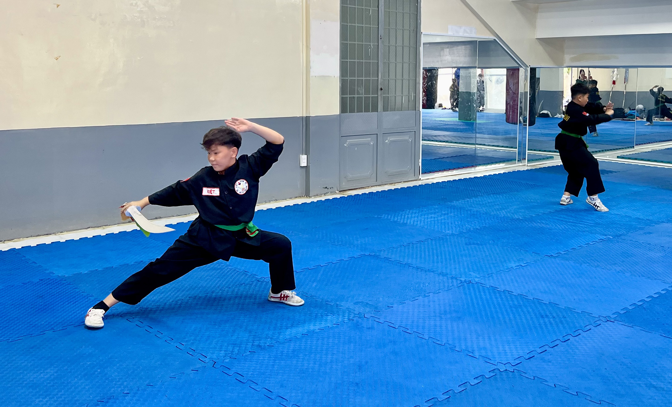 Phạm Anh Kiệt, VĐV tài năng của tuyến trẻ đội tuyển võ cổ truyền tỉnh.