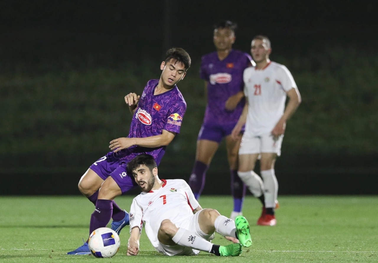 Các cầu thủ U23 Việt Nam đã thể hiện khá tốt trong trận đấu với U23 Jordan.