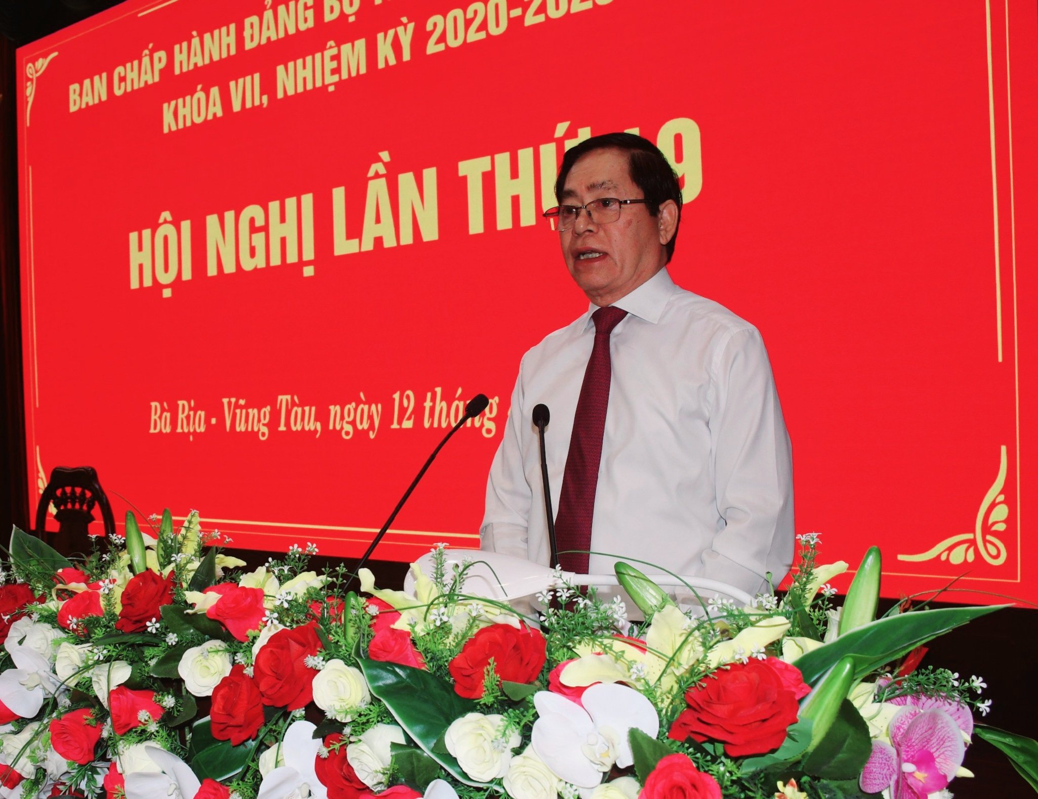 Bí thư Tỉnh ủy Phạm Viết Thanh phát biểu khai mạc hội nghị.