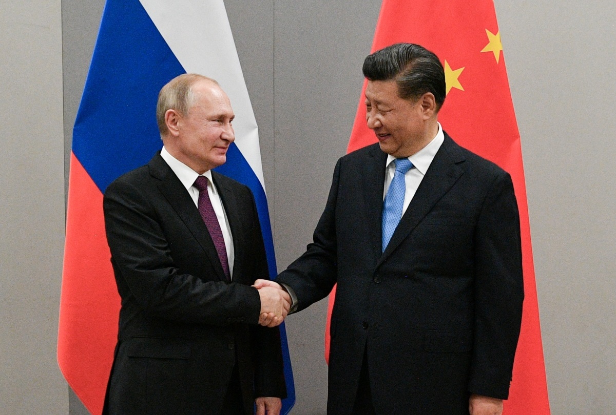 Tổng thống Nga Vladimir Putin và Chủ tịch Trung Quốc Tập Cận Bình.