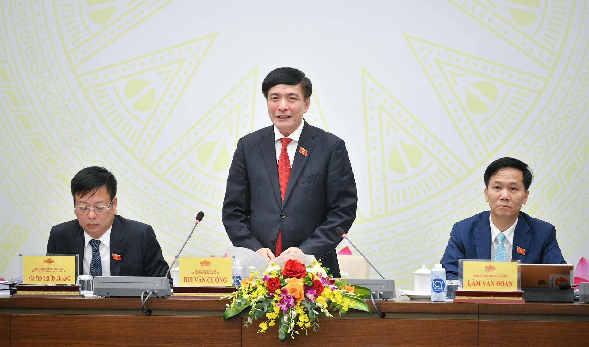 Ủy viên BCH Trung ương Đảng, Tổng Thư ký Quốc hội, Chủ nhiệm Văn phòng Quốc hội Bùi Văn Cường đã chủ trì họp báo về dự kiến Chương trình Kỳ họp thứ 7, Quốc hội khóa XV