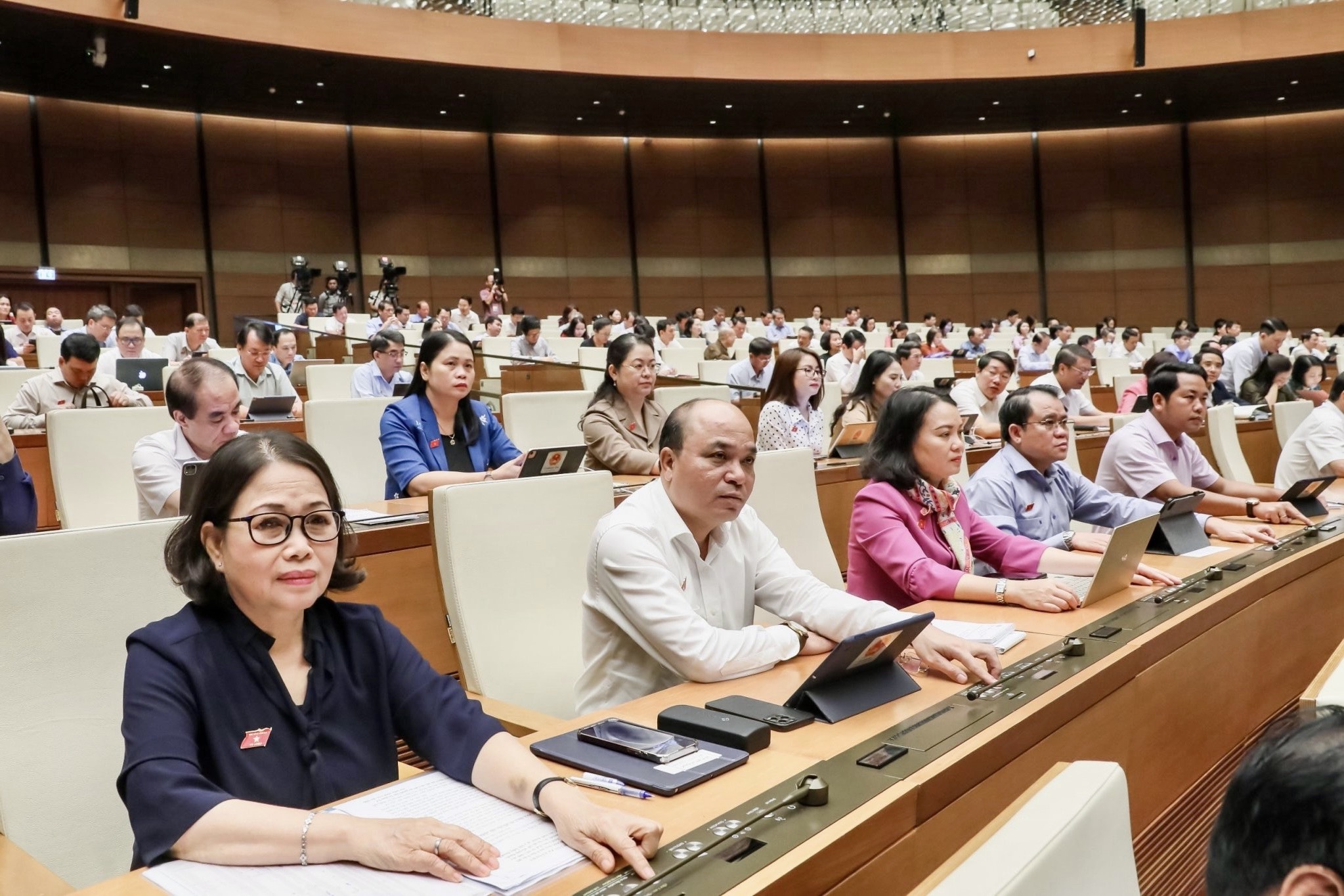 Đoàn ĐBQH tỉnh Bà Rịa - Vũng Tàu tham dự phiên họp.