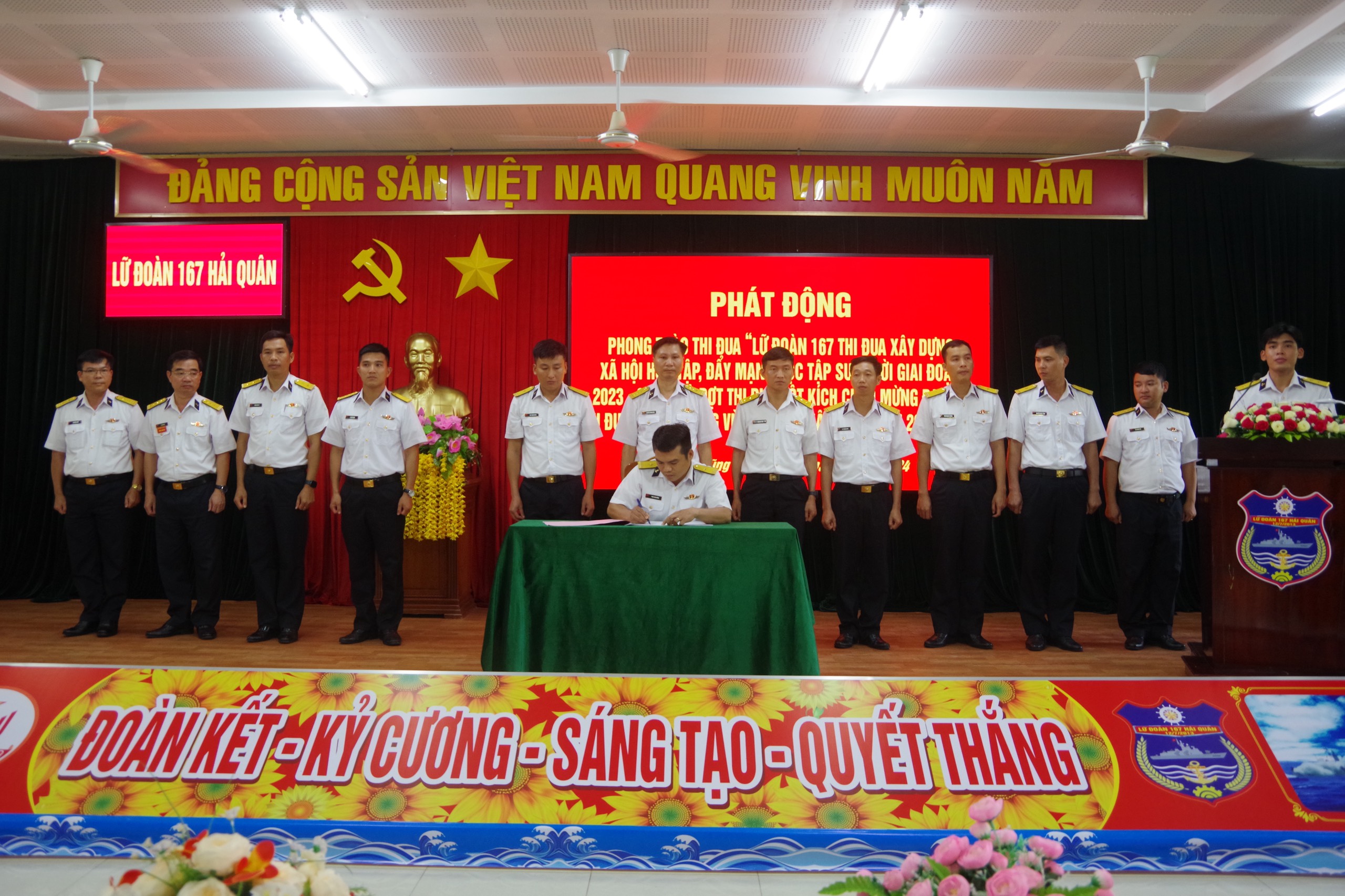 Lữ đoàn 167 phát động ký kết hưởng ứng Phong trào thi đua xây dựng xã hội học tập