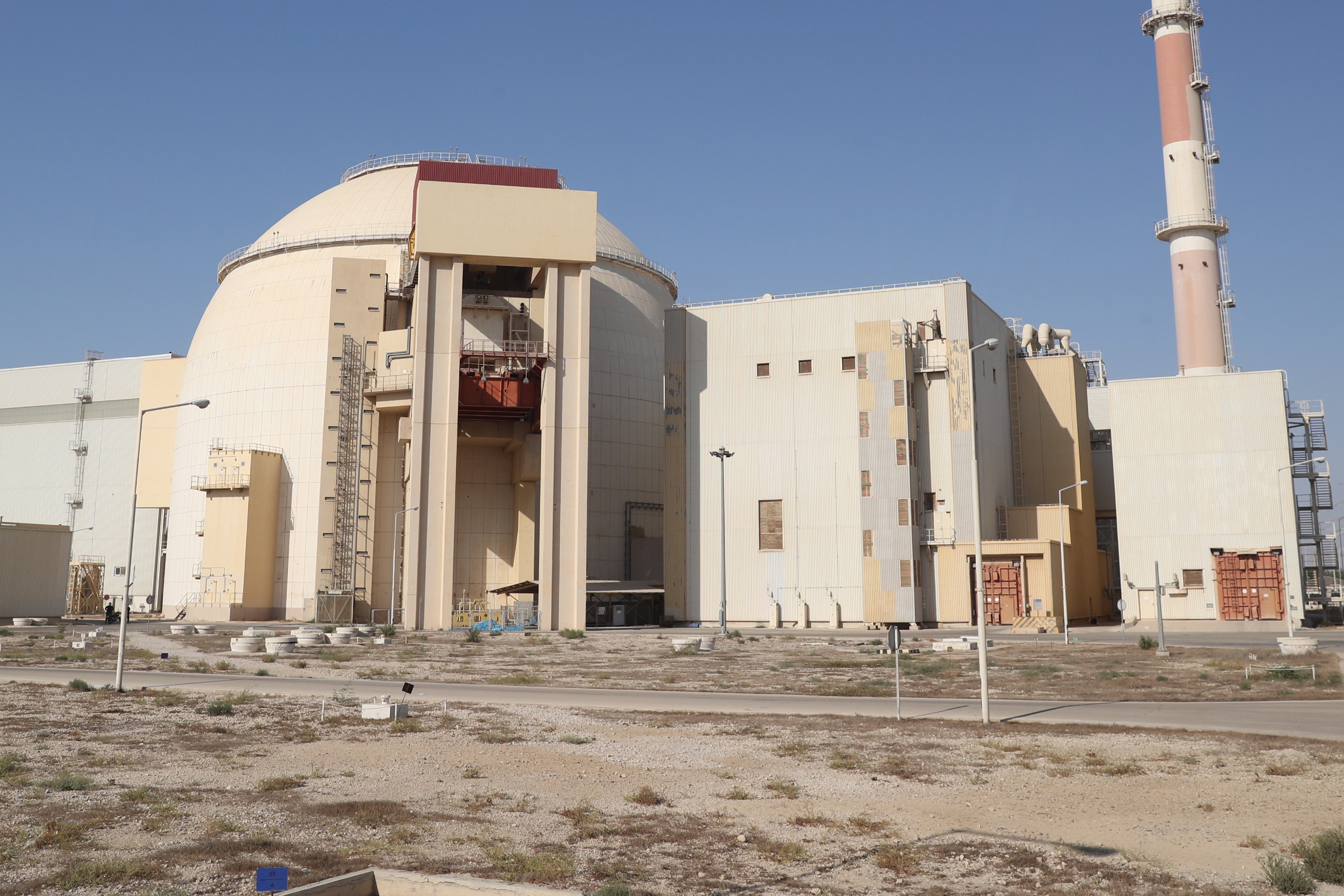 Nhà máy điện hạt nhân Bushehr ở thành phố cùng tên của Iran.