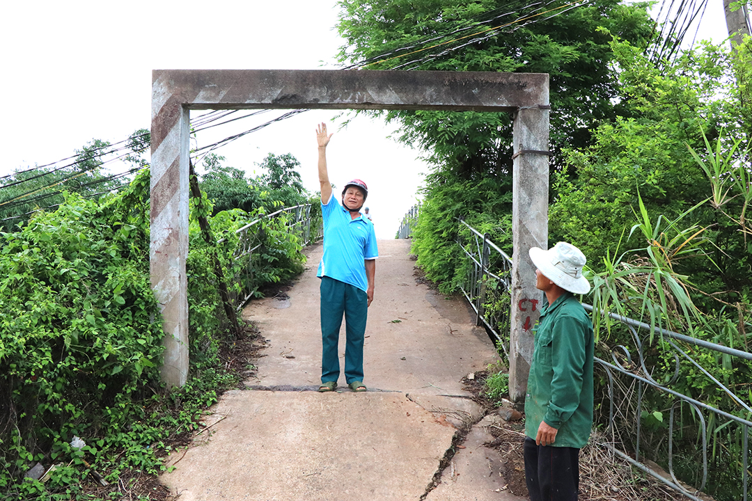 Nông dân ấp 6, xã Hòa Bình mong muốn có được cây cầu kiên cố, đủ rộng để các loại phương tiện lưu thông, vận chuyển nông sản, giúp sản xuất thuận lợi hơn.