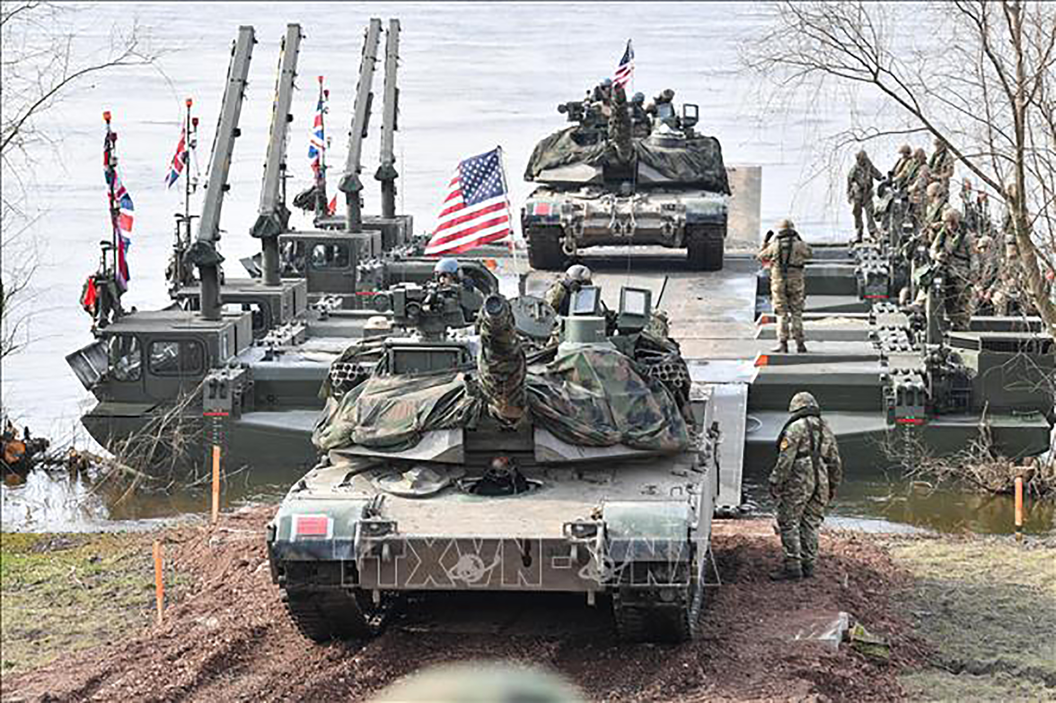 Các lực lượng NATO tiến hành tập trận tại Korzeniewo, Ba Lan.