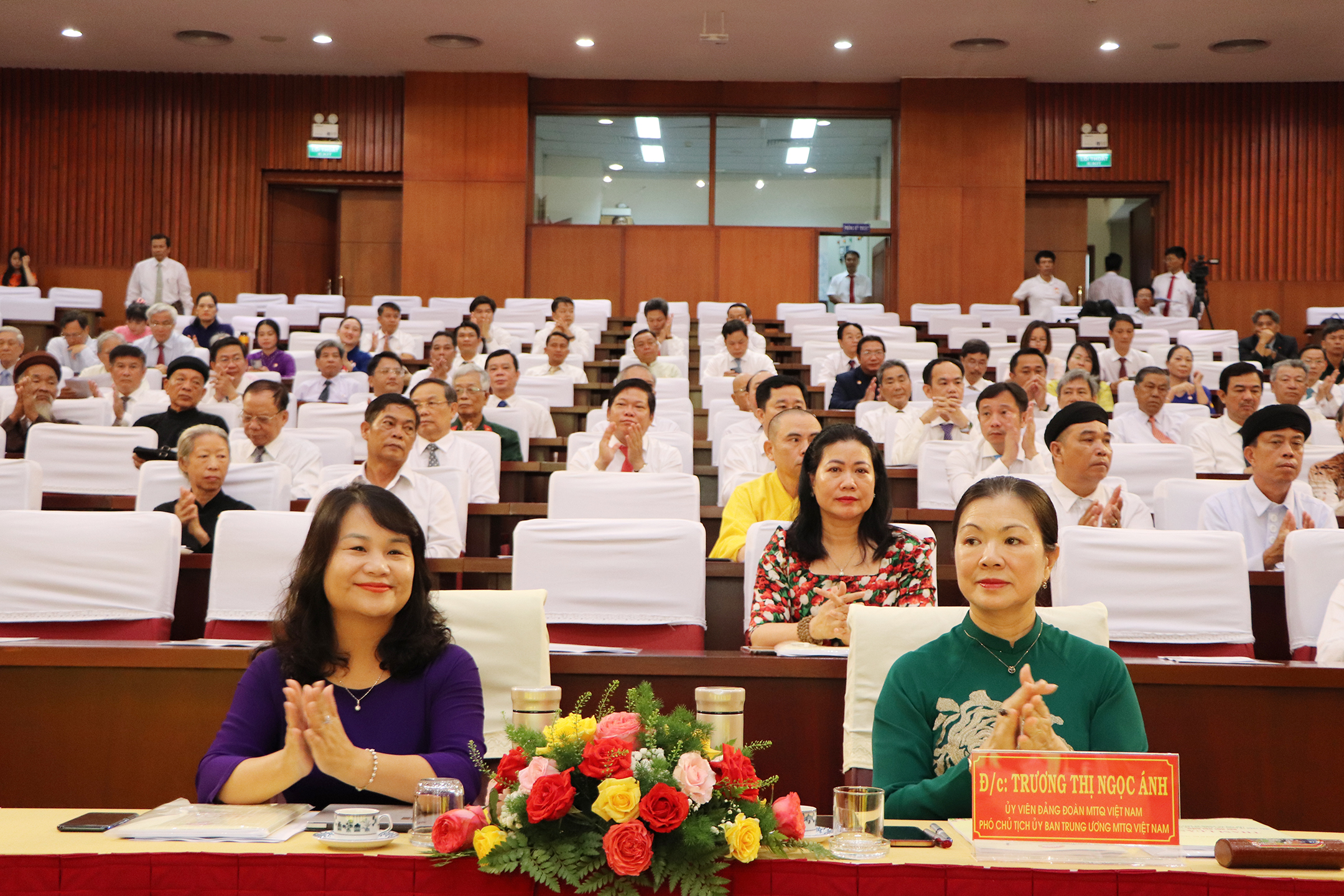 Dự Đại hội có bà Trương Thị Ngọc Ánh, Phó Chủ tịch Uỷ ban Trung ương MTTQ Việt Nam.