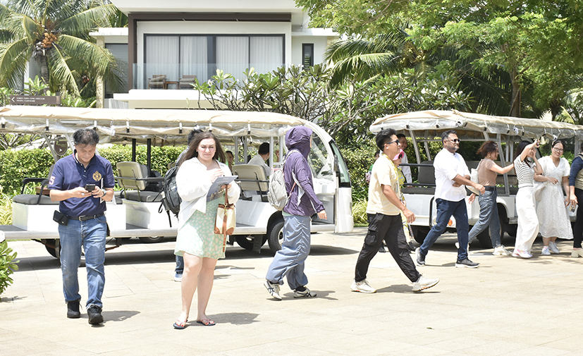 Đoàn famtrip khảo sát dịch vụ tại Melia Ho Tram.