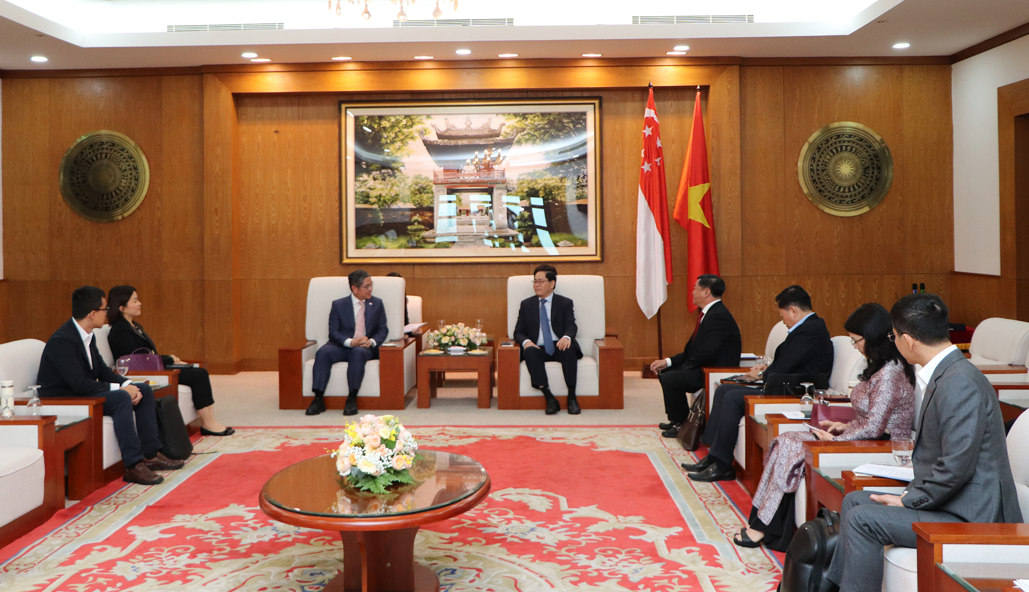 Quang cảnh buổi tiếp.