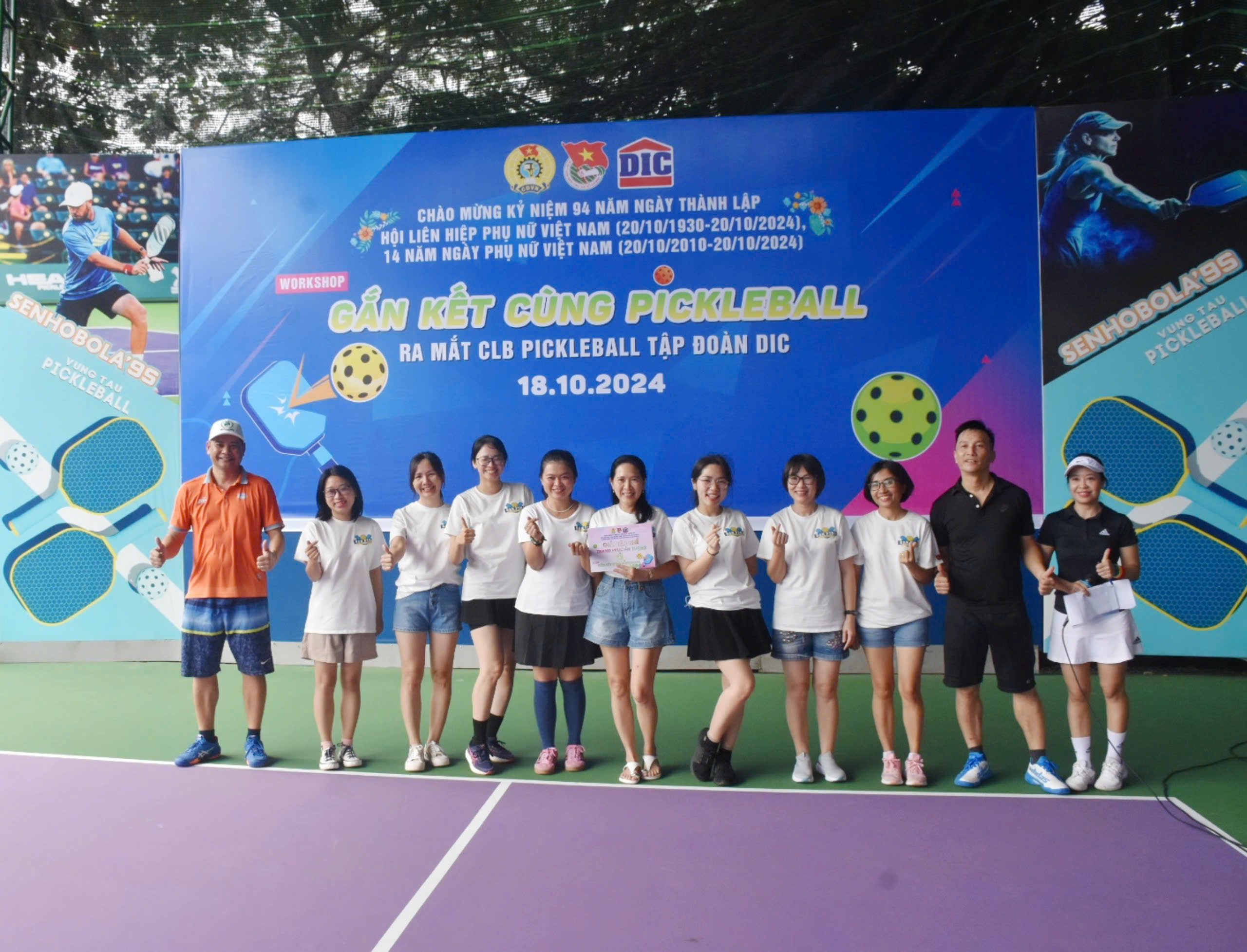 Dịp này CLB Pickleball Tập đoàn DIC đã được thành lập.