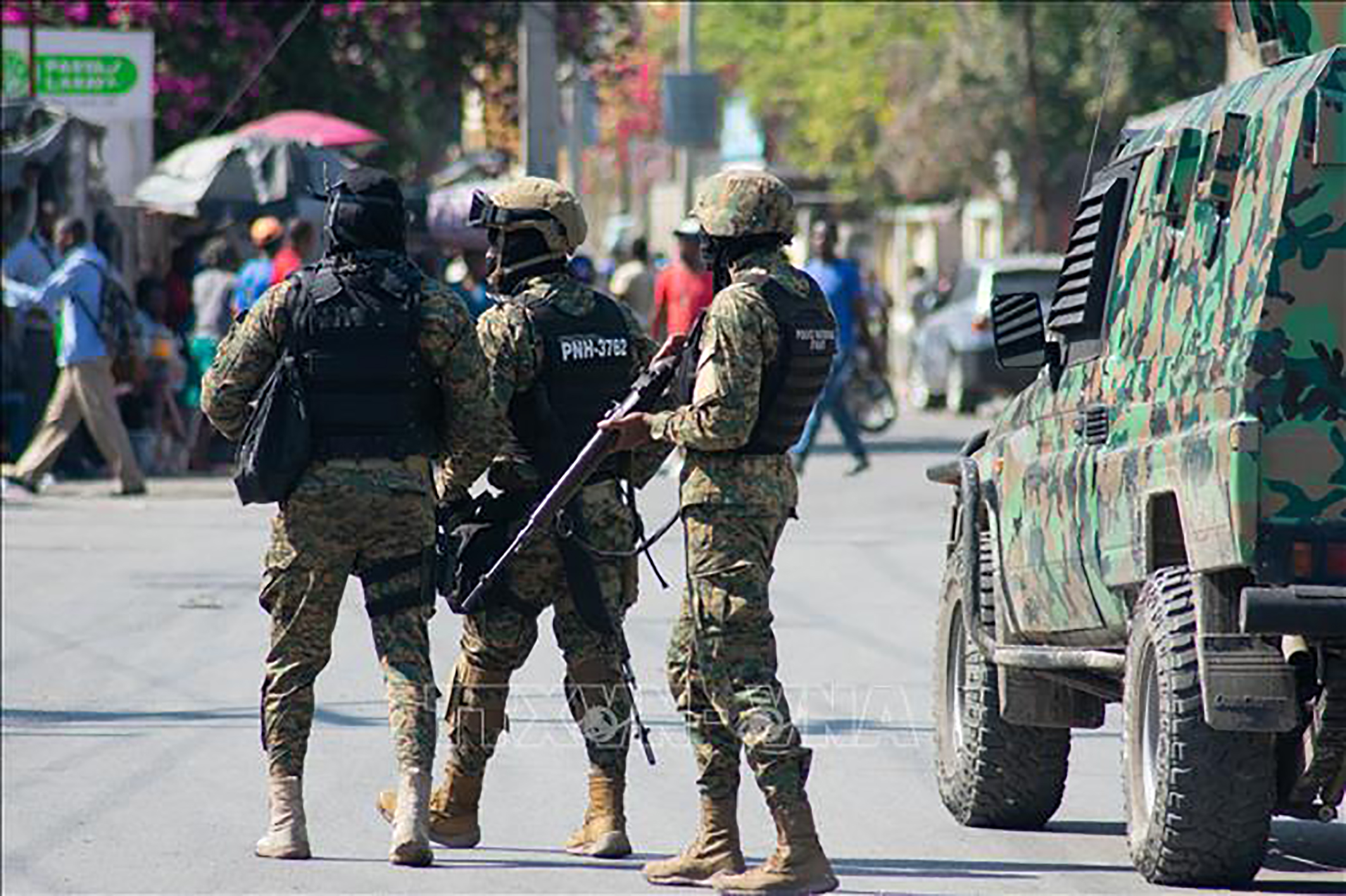Cảnh sát siết chặt an ninh tại Port-au-Prince, Haiti.