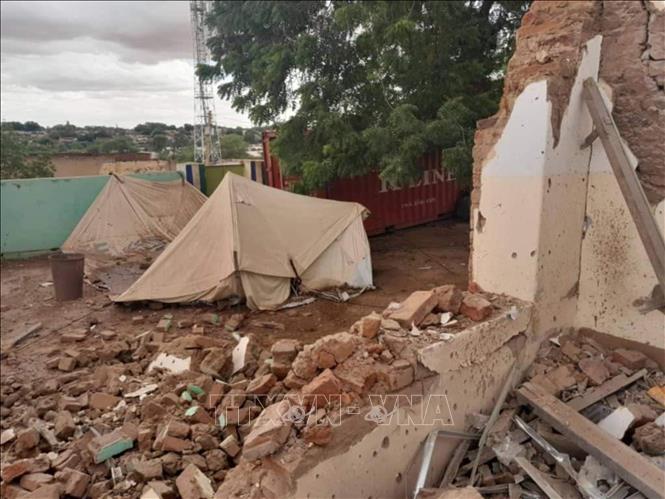Một trung tâm y tế ở bang Bắc Darfur, Sudan bị phá hủy sau cuộc tấn công của RSF.