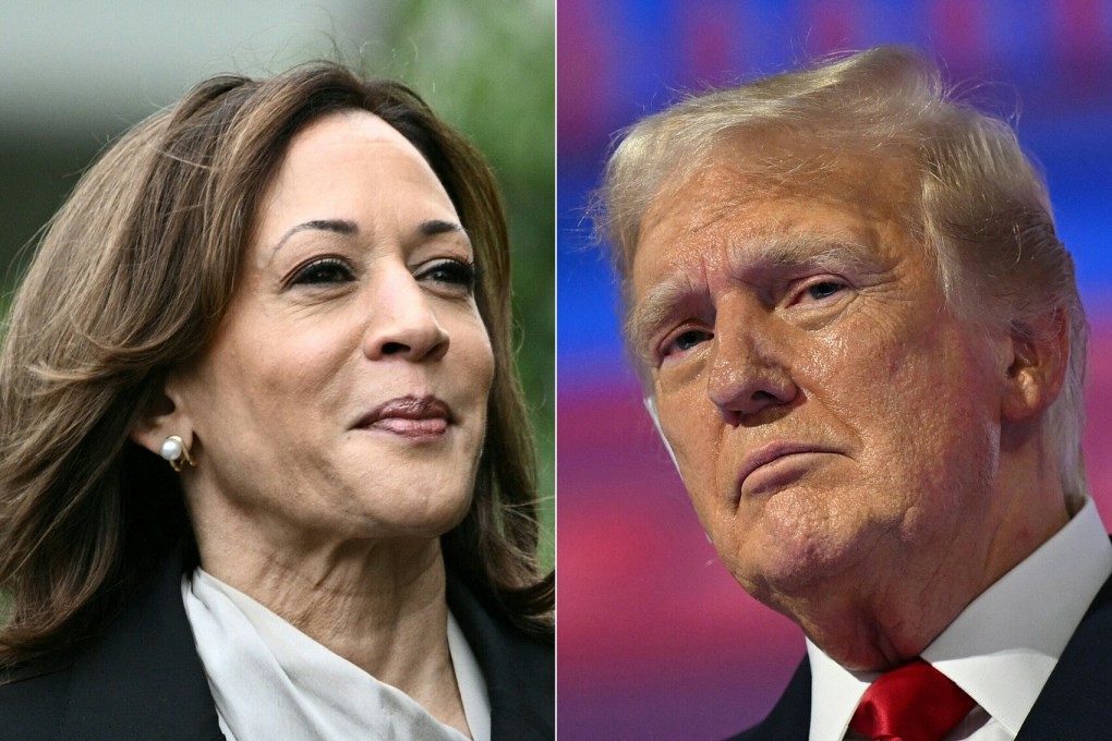 Phó Tổng thống Mỹ Kamala Harris (trái) và ứng viên tổng thống đảng Cộng hòa Donald Trump.