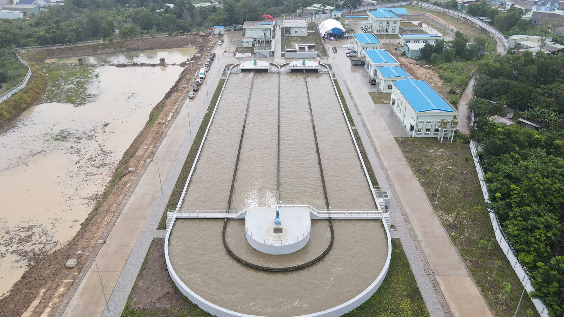 Nhà máy thu gom và xử lý nước thải khu đô thị mới Phú Mỹ chính thức vận hành từ cuối tháng 10/2024.