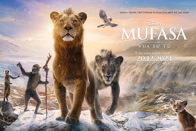 Mufasa: The Lion King đưa khán giả trở lại vùng đồng cỏ châu Phi, khi Mufasa còn là sư tử con, không thuộc dòng dõi hoàng tộc.