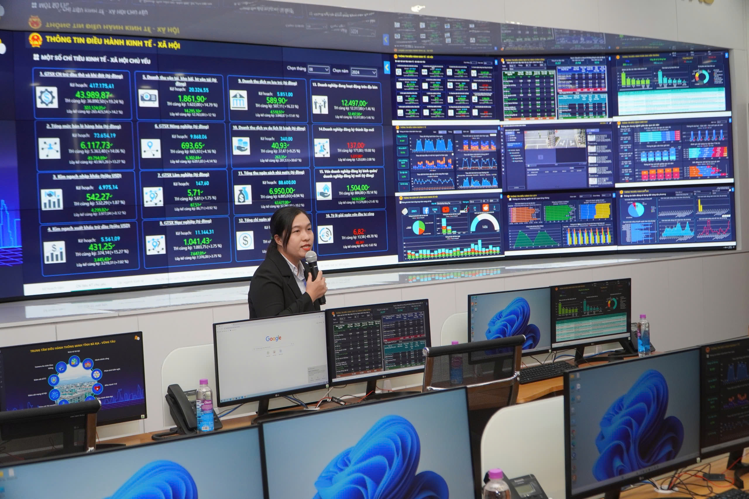 Trung tâm giám sát, điều hành đô thị thông minh tỉnh (IOC) đang vận hành thử nghiệm với nhiều kết quả tích cực.