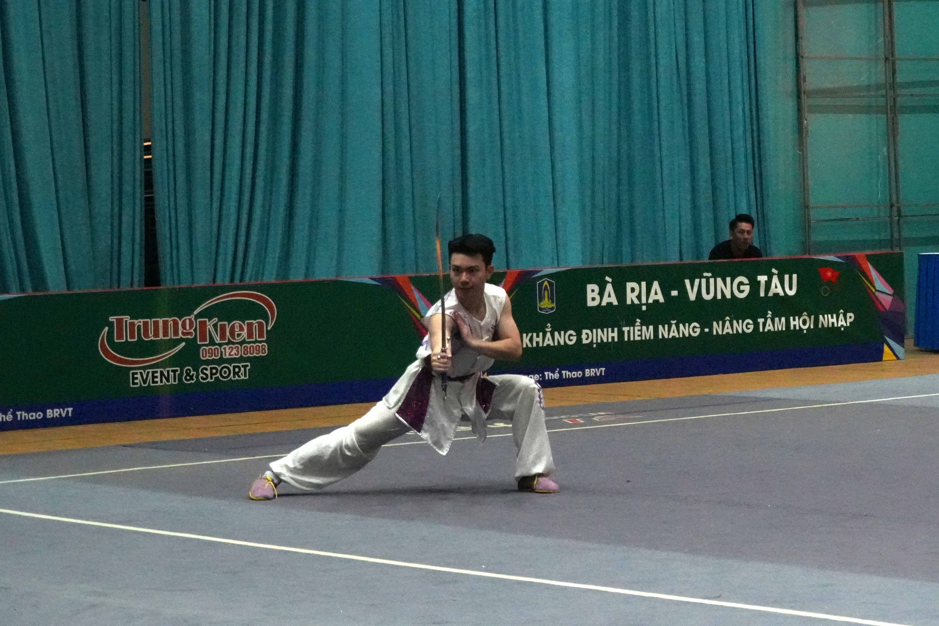 Màn biểu diễn võ thuật đẹp mẳt tại Giải vô địch Wushu quốc gia 2025.