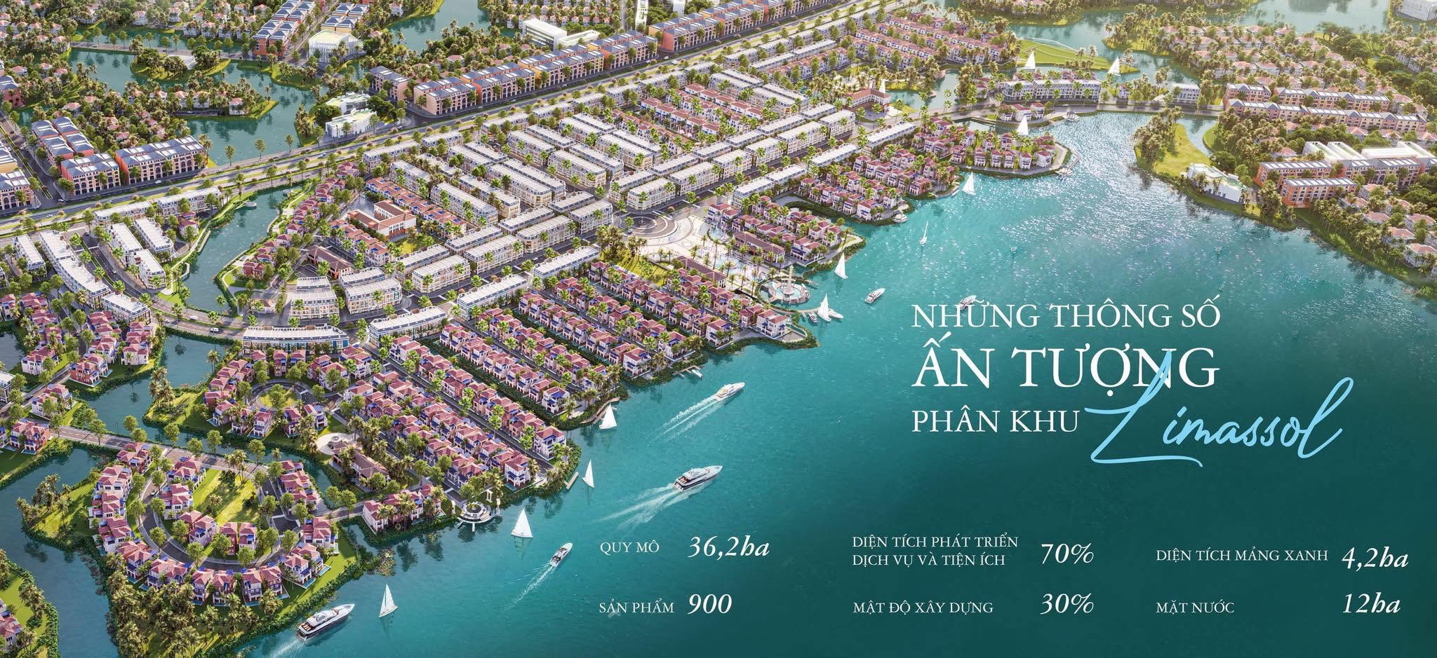 Những thông số ấn tượng của phân khu Limassol – Gold Coats Vũng Tàu.