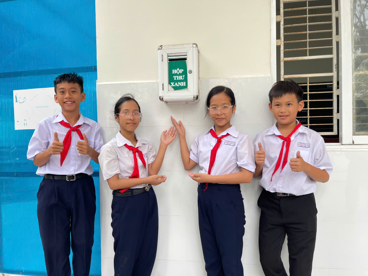 Hộp thư xanh là nơi để học sinh Trường THCS Nguyễn Công Trứ  (huyện Long Đất) chia sẻ, thắc mắc những vấn đề khó nói.