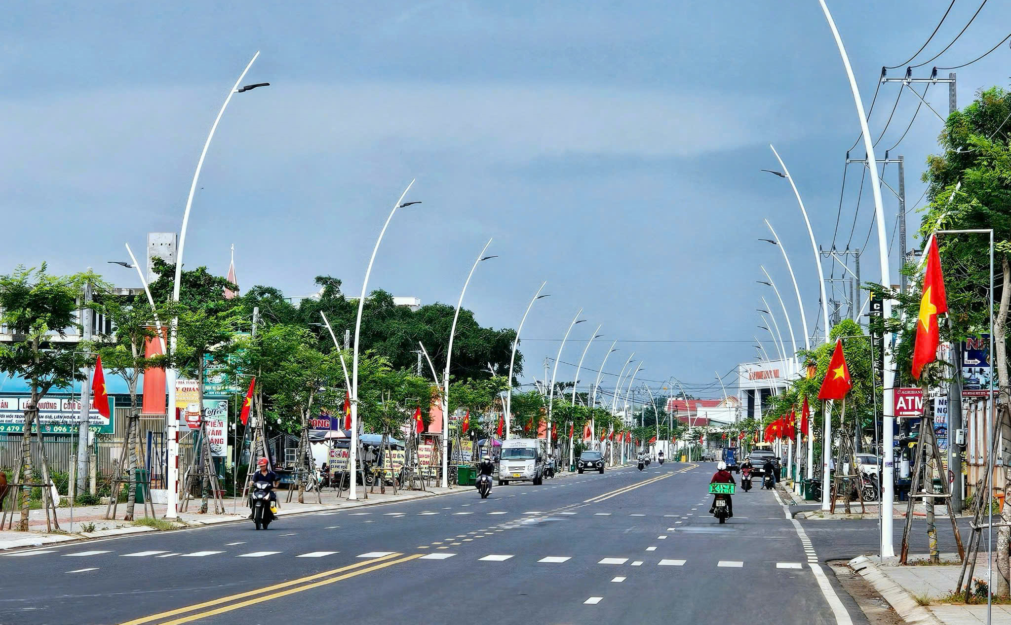 UBMTTQ Việt Nam xã Phước Thuận, huyện Xuyên Mộc  với mô hình đường cờ Tổ quốc.