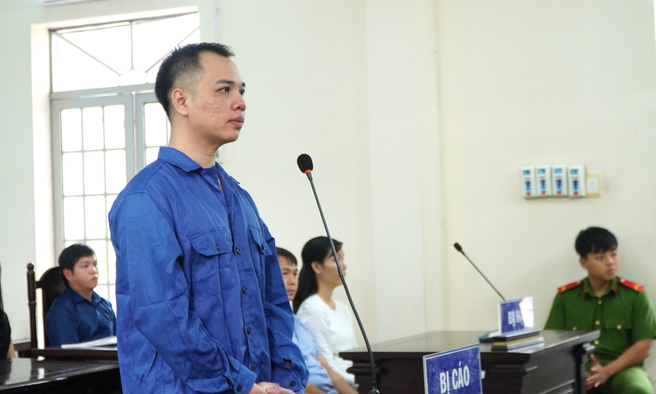 Huỳnh Viết Thắng tại phiên xét xử.