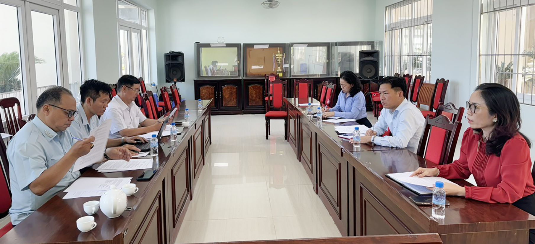  Đoàn công tác Sở VH-TT-DL làm việc với Phòng Văn hóa, Khoa học và Thông tin huyện Xuyên Mộc về công tác chuẩn bị đón khách du lịch lễ 30/4.