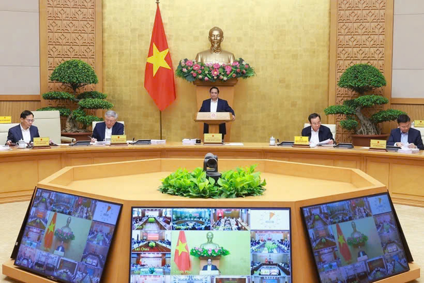 Thủ tướng Phạm Minh Chính phát biểu tại phiên họp. Ảnh: DƯƠNG GIANG