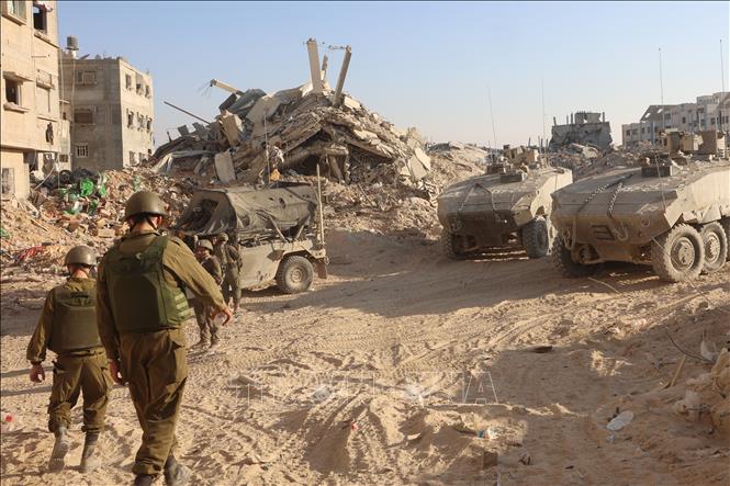 Binh sĩ Israel được triển khai tại Rafah, Dải Gaza.
