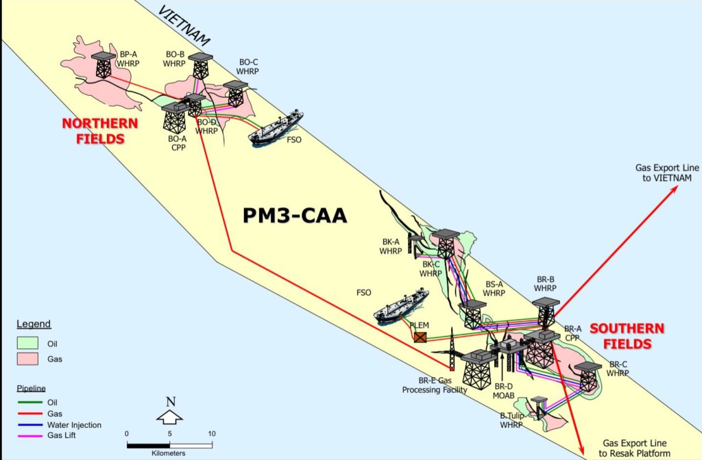 Sơ đồ hoạt động lô PM3 CAA.