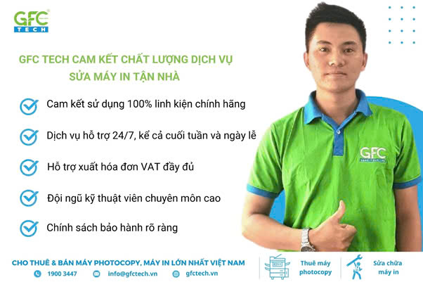 GFC Tech cam kết sửa máy in Brother chất lượng, phục vụ tận tâm