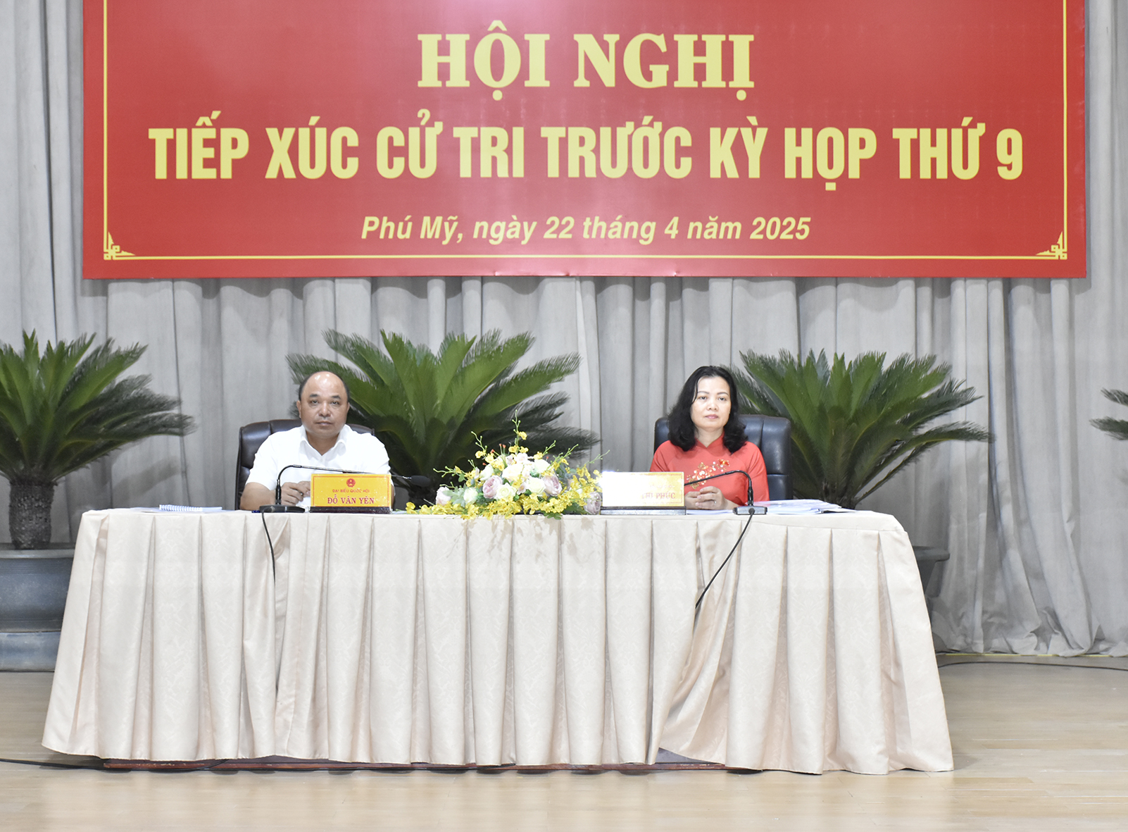 Đoàn ĐBQH tỉnh tiếp xúc cử tri TP.Phú Mỹ.