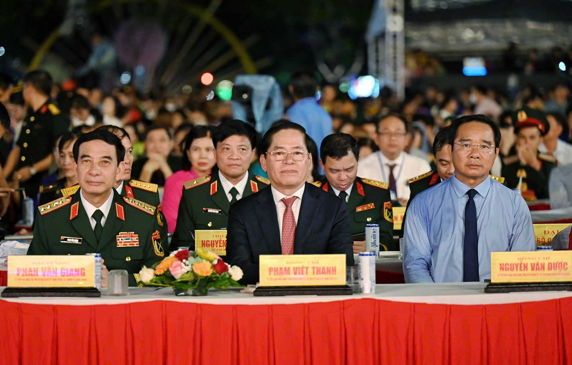 Đại tướng Phan Văn Giang, Ủy viên Bộ Chính trị, Bộ trưởng Bộ Quốc phòng tham dự lễ kỷ niệm.