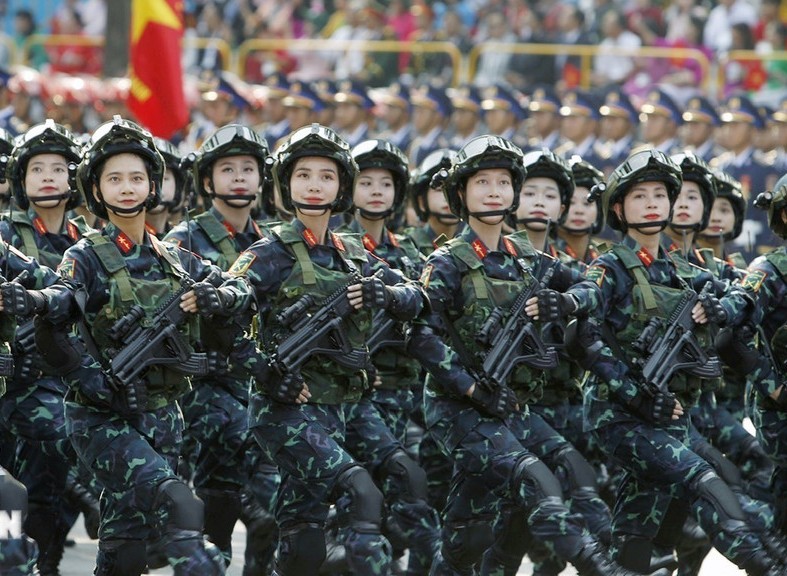 Khối nữ chiến sỹ biệt động.
