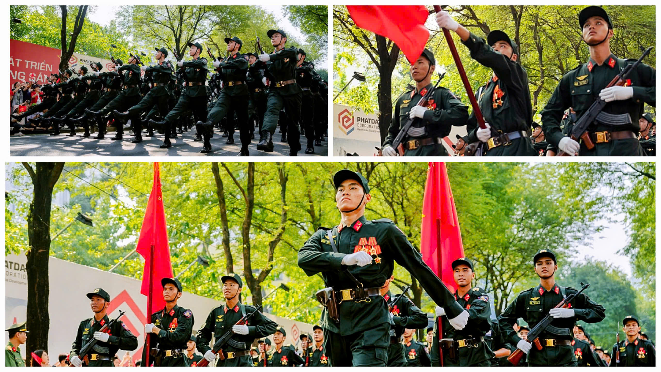Khối nam Cảnh sát cơ động.