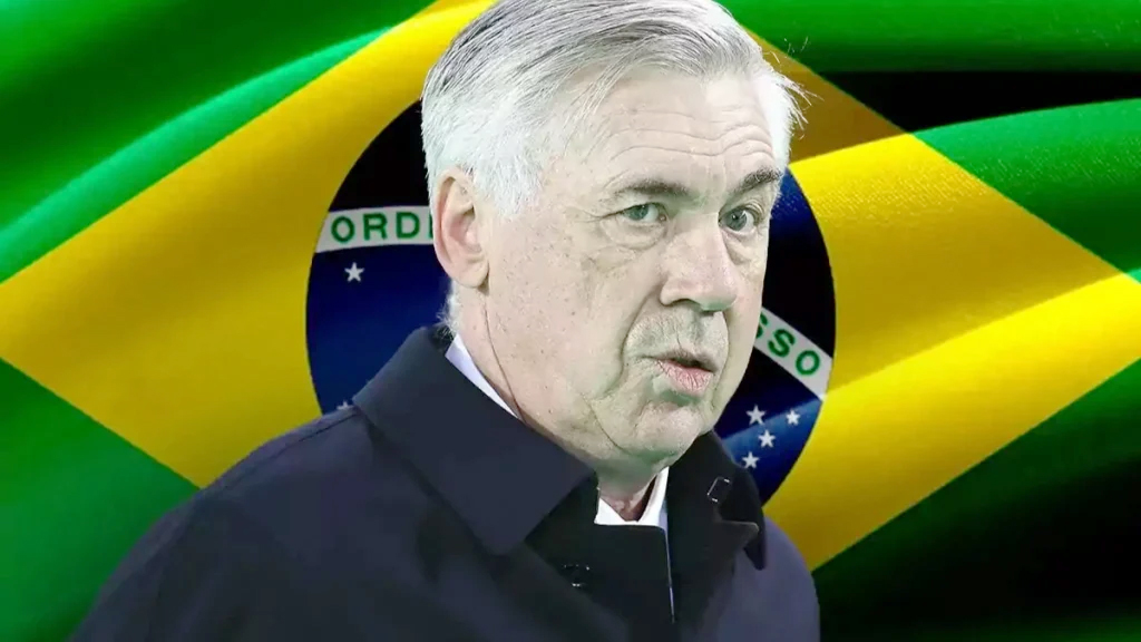 HLV Carlo Ancelotti sẽ dẫn dắt đội tuyển Brazil.