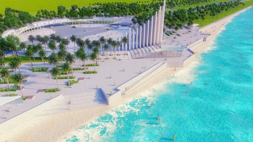 Phối cảnh quảng trường biển Bãi Sau