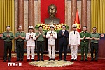 Trao quyết định thăng cấp bậc hàm Thượng tướng cho lãnh đạo Bộ Công an
