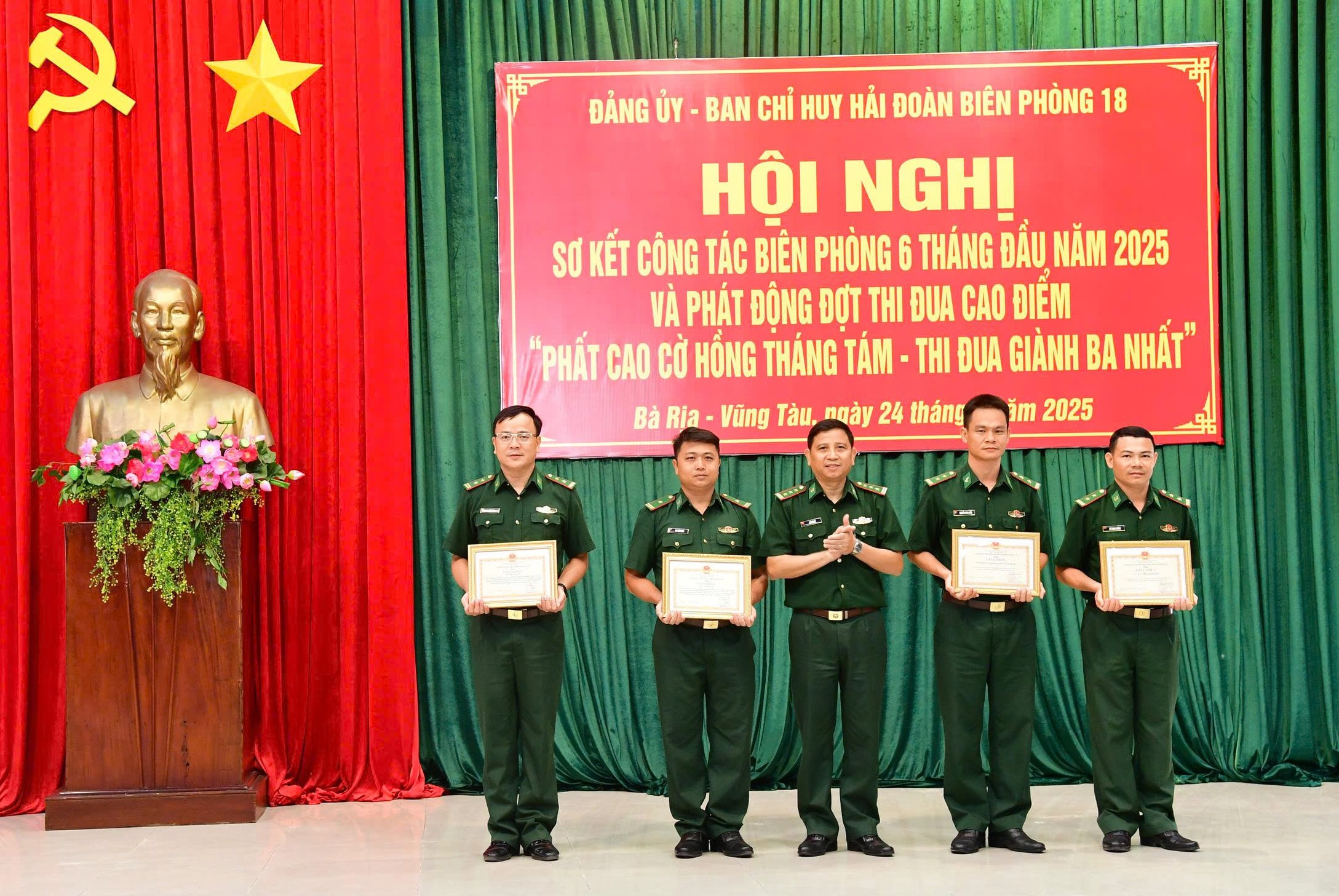 Hải đoàn Biên phòng 18 tổ chức sơ kết 6 tháng đầu năm