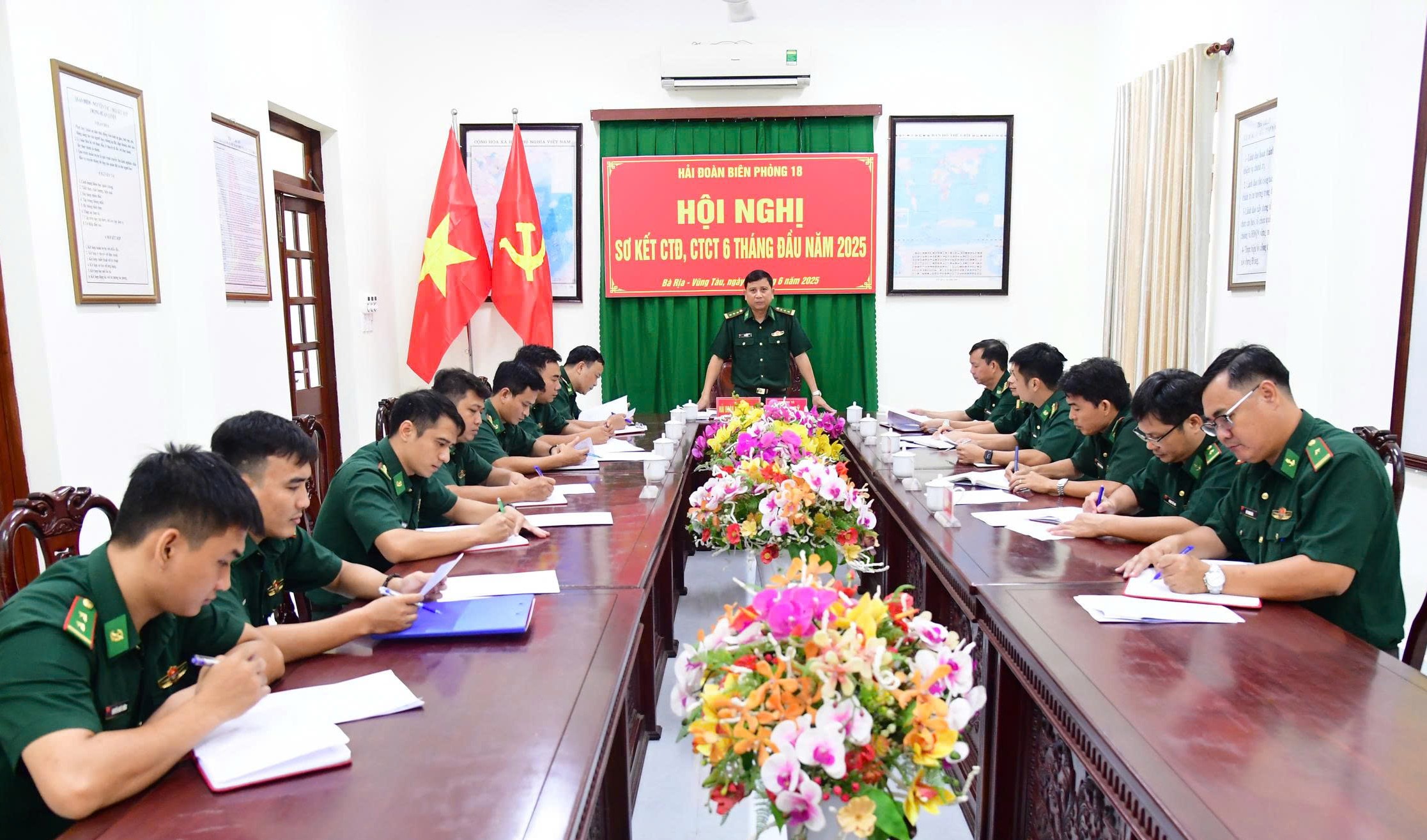 Hải đoàn Biên phòng 18 sơ kết công tác Đảng, công tác chính trị