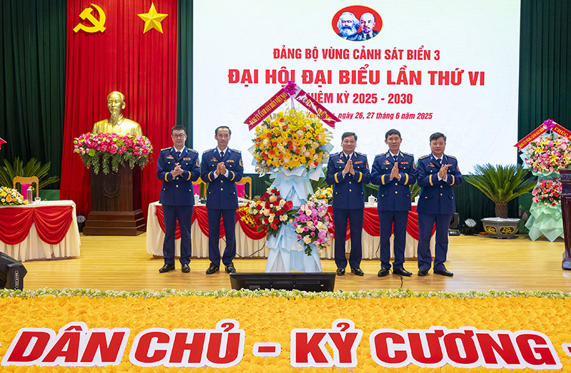Đảng bộ Vùng Cảnh sát biển 3 tổ chức thành công Đại hội Đại biểu lần thứ VI