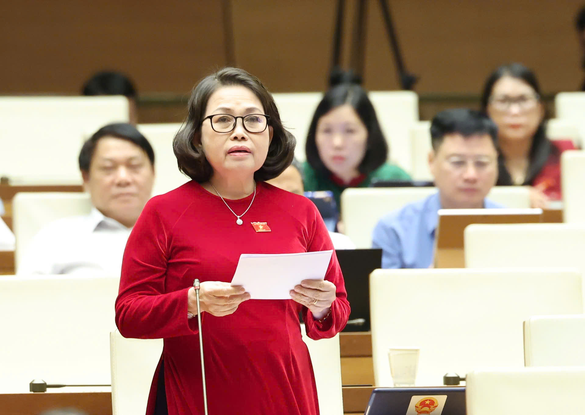 Bà Nguyễn Thị Yến: Chính sách miễn, hỗ trợ học phí là bước tiến đột phá, mang tính ưu việt và dấu ấn nhân văn sâu sắc.