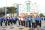 800 đoàn viên, thanh niên đồng diễn tại Bãi Sau, Vũng Tàu